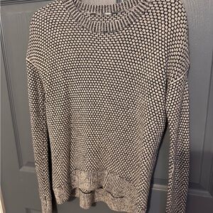 Lululemon heavy Stylish navy blue and White Women's Sweater